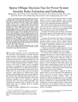 Sparse Oblique Decision Tree for Power System Security Rules Extraction
  and Embedding
