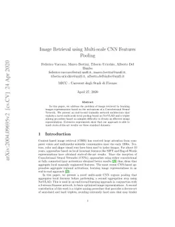 Image Retrieval using Multi-scale CNN Features Pooling