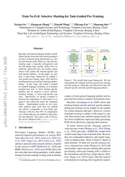 Train No Evil: Selective Masking for Task-Guided Pre-Training