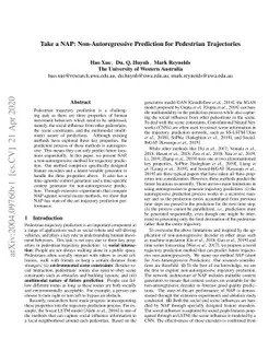 Take a NAP: Non-Autoregressive Prediction for Pedestrian Trajectories