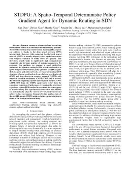 STDPG: A Spatio-Temporal Deterministic Policy Gradient Agent for Dynamic
  Routing in SDN