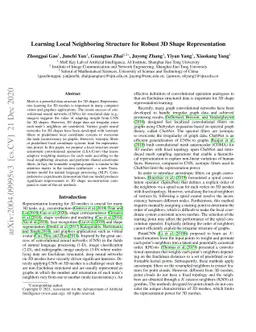 Learning Local Neighboring Structure for Robust 3D Shape Representation