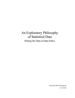 A Philosophy of Data