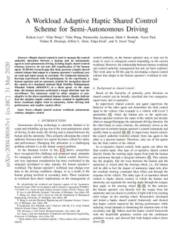 A Workload Adaptive Haptic Shared Control Scheme for Semi-Autonomous
  Driving