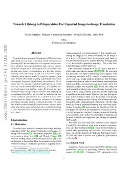 Towards Lifelong Self-Supervision For Unpaired Image-to-Image
  Translation