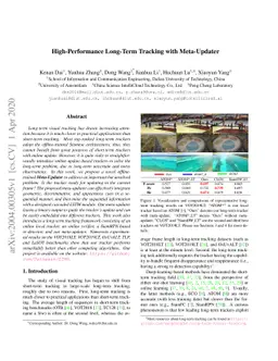 High-Performance Long-Term Tracking with Meta-Updater