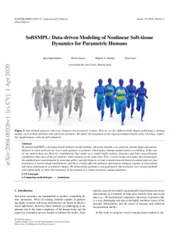 SoftSMPL: Data-driven Modeling of Nonlinear Soft-tissue Dynamics for
  Parametric Humans