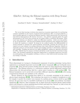 EikoNet: Solving the Eikonal equation with Deep Neural Networks