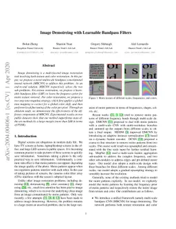 Image Demoireing with Learnable Bandpass Filters