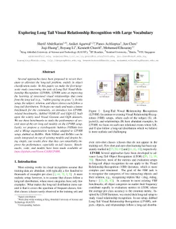 Exploring Long Tail Visual Relationship Recognition with Large
  Vocabulary