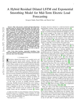 A Hybrid Residual Dilated LSTM end Exponential Smoothing Model for
  Mid-Term Electric Load Forecasting