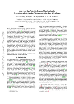 Improved RawNet with Feature Map Scaling for Text-independent Speaker
  Verification using Raw Waveforms