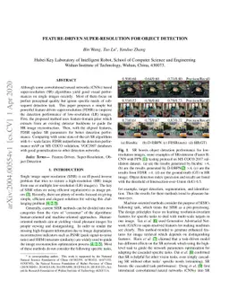 Feature-Driven Super-Resolution for Object Detection