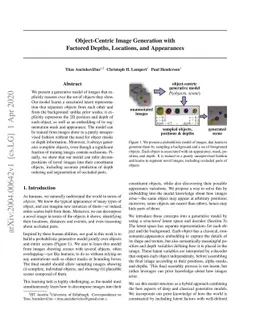 Object-Centric Image Generation with Factored Depths, Locations, and
  Appearances