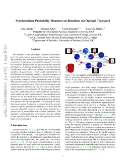Synchronizing Probability Measures on Rotations via Optimal Transport