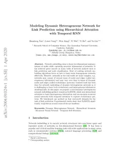 Modeling Dynamic Heterogeneous Network for Link Prediction using
  Hierarchical Attention with Temporal RNN