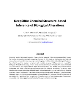 DeepSIBA: Chemical Structure-based Inference of Biological Alterations