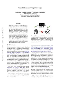 Causal Inference of Script Knowledge