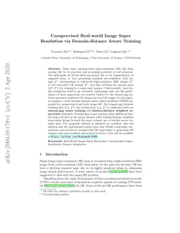Unsupervised Real-world Image Super Resolution via Domain-distance Aware
  Training