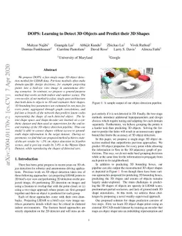 DOPS: Learning to Detect 3D Objects and Predict their 3D Shapes