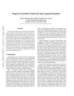 Temporal Accumulative Features for Sign Language Recognition
