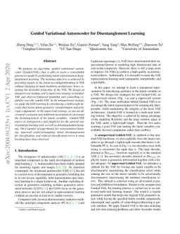 Guided Variational Autoencoder for Disentanglement Learning