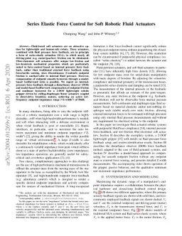 Series Elastic Force Control for Soft Robotic Fluid Actuators