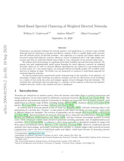 Motif-Based Spectral Clustering of Weighted Directed Networks