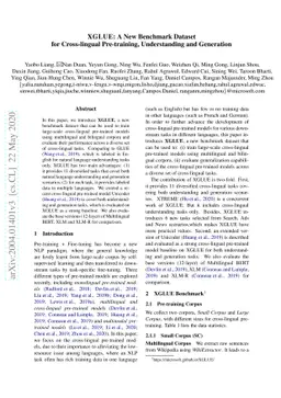 XGLUE: A New Benchmark Dataset for Cross-lingual Pre-training,
  Understanding and Generation