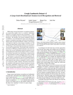Google Landmarks Dataset v2 -- A Large-Scale Benchmark for
  Instance-Level Recognition and Retrieval