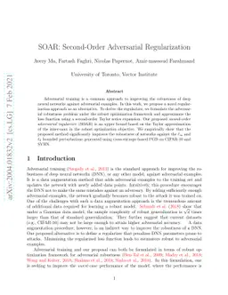 SOAR: Second-Order Adversarial Regularization