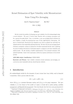Kernel Estimation of Spot Volatility with Microstructure Noise Using
  Pre-Averaging
