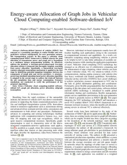 Energy-aware Allocation of Graph Jobs in Vehicular Cloud
  Computing-enabled Software-defined IoV