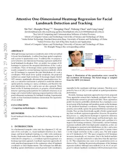 Attentive One-Dimensional Heatmap Regression for Facial Landmark
  Detection and Tracking