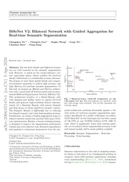 BiSeNet V2: Bilateral Network with Guided Aggregation for Real-time
  Semantic Segmentation