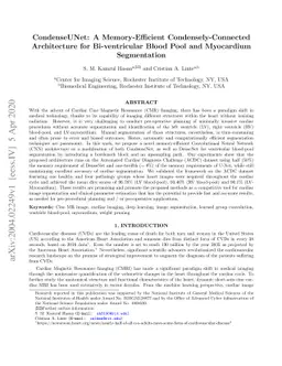 CondenseUNet: A Memory-Efficient Condensely-Connected Architecture for
  Bi-ventricular Blood Pool and Myocardium Segmentation