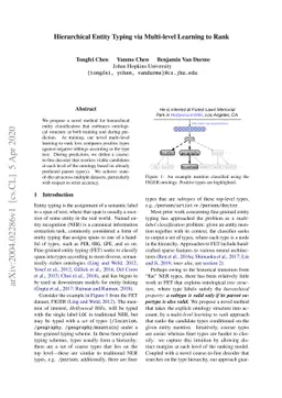 Hierarchical Entity Typing via Multi-level Learning to Rank