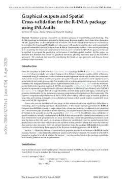 Graphical outputs and Spatial Cross-validation for the R-INLA package
  using INLAutils