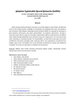 Adaptive Explainable Neural Networks (AxNNs)