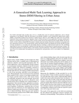 A Generalized Multi-Task Learning Approach to Stereo DSM Filtering in
  Urban Areas