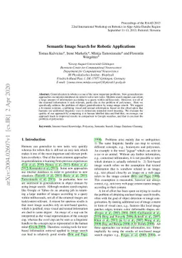 Semantic Image Search for Robotic Applications