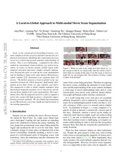 A Local-to-Global Approach to Multi-modal Movie Scene Segmentation