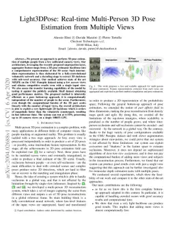 Light3DPose: Real-time Multi-Person 3D PoseEstimation from Multiple
  Views