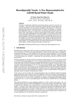 Reconfigurable Voxels: A New Representation for LiDAR-Based Point Clouds