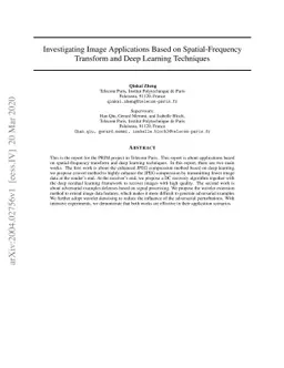 Investigating Image Applications Based on Spatial-Frequency Transform
  and Deep Learning Techniques
