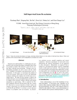 Self-Supervised Scene De-occlusion