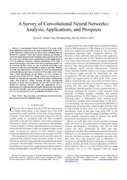 A Survey of Convolutional Neural Networks: Analysis, Applications, and
  Prospects