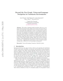 Beyond the Nav-Graph: Vision-and-Language Navigation in Continuous
  Environments