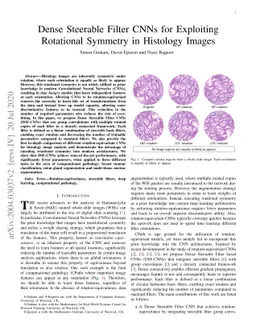 Dense Steerable Filter CNNs for Exploiting Rotational Symmetry in
  Histology Images