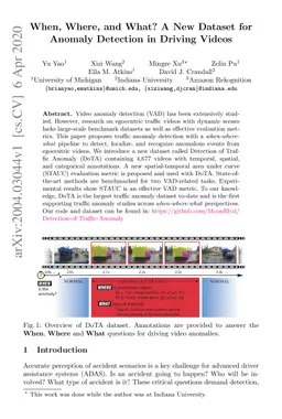 When, Where, and What? A New Dataset for Anomaly Detection in Driving
  Videos